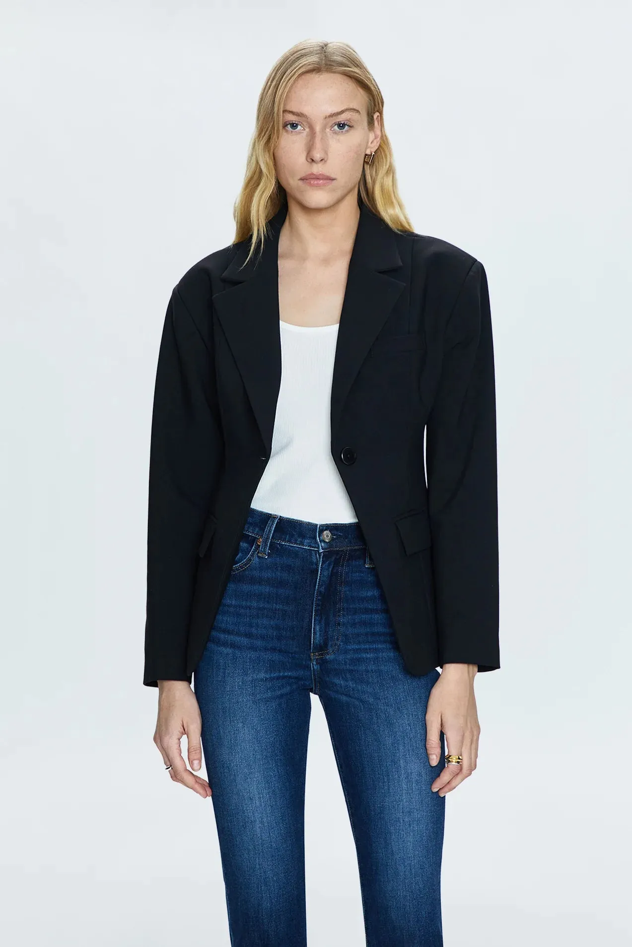 Stassi Black Blazer by Pistola