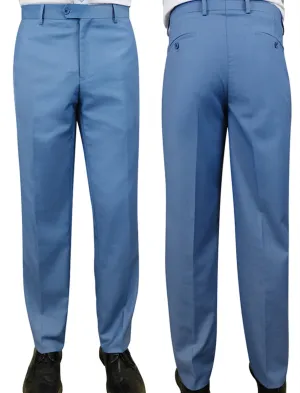 STATEMENT CLOTHING | ﻿SLIM FIT PANTS PL-100-STEELBLUE