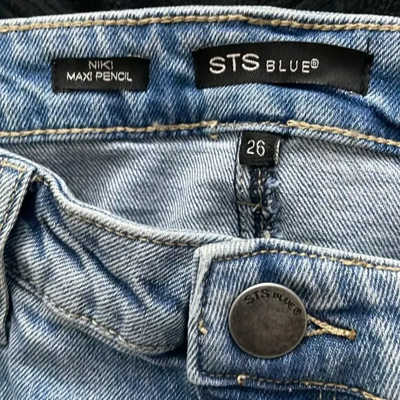 STS Blue Niki Maxi Pencil Denim Skirt