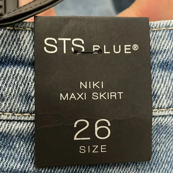 STS Blue Niki Maxi Pencil Denim Skirt