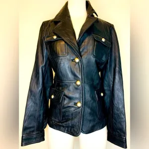 Studio Y Black LeatherNWT Women’s Jacket/Blazer size Small!