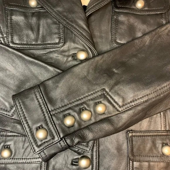 Studio Y Black LeatherNWT Women’s Jacket/Blazer size Small!