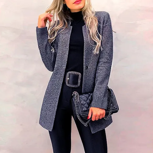 Stylish Long Sleeve Outwear Coat