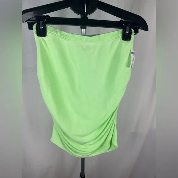 Sundry Womens Ruched Mini Green Pencil Skirt Size 2 (XS) NWT