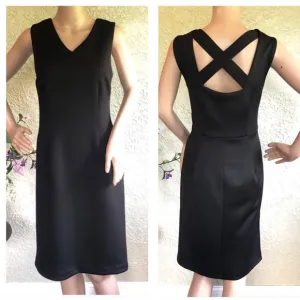 T Tahari Women’s Black Sleeveless Scuba Dress