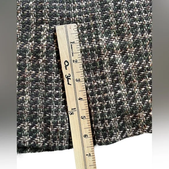 TAHARI ASL Brown/Green Boucle Woven Pencil Skirt - Size 14