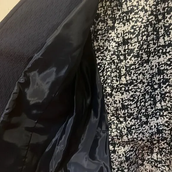 Tahari ASL Navy Jacket Blazer Petite