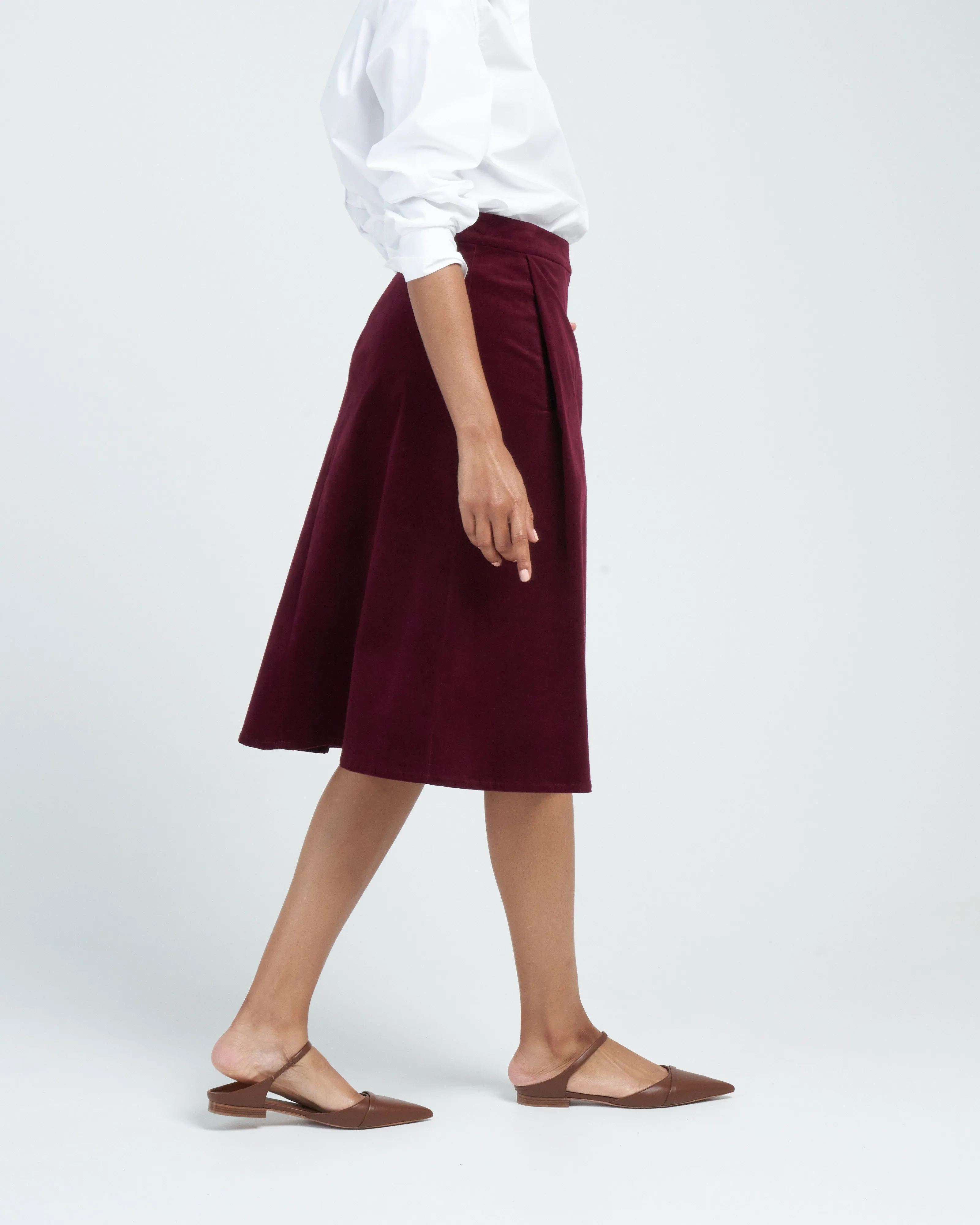 tailored skirt - raspberry bordeaux