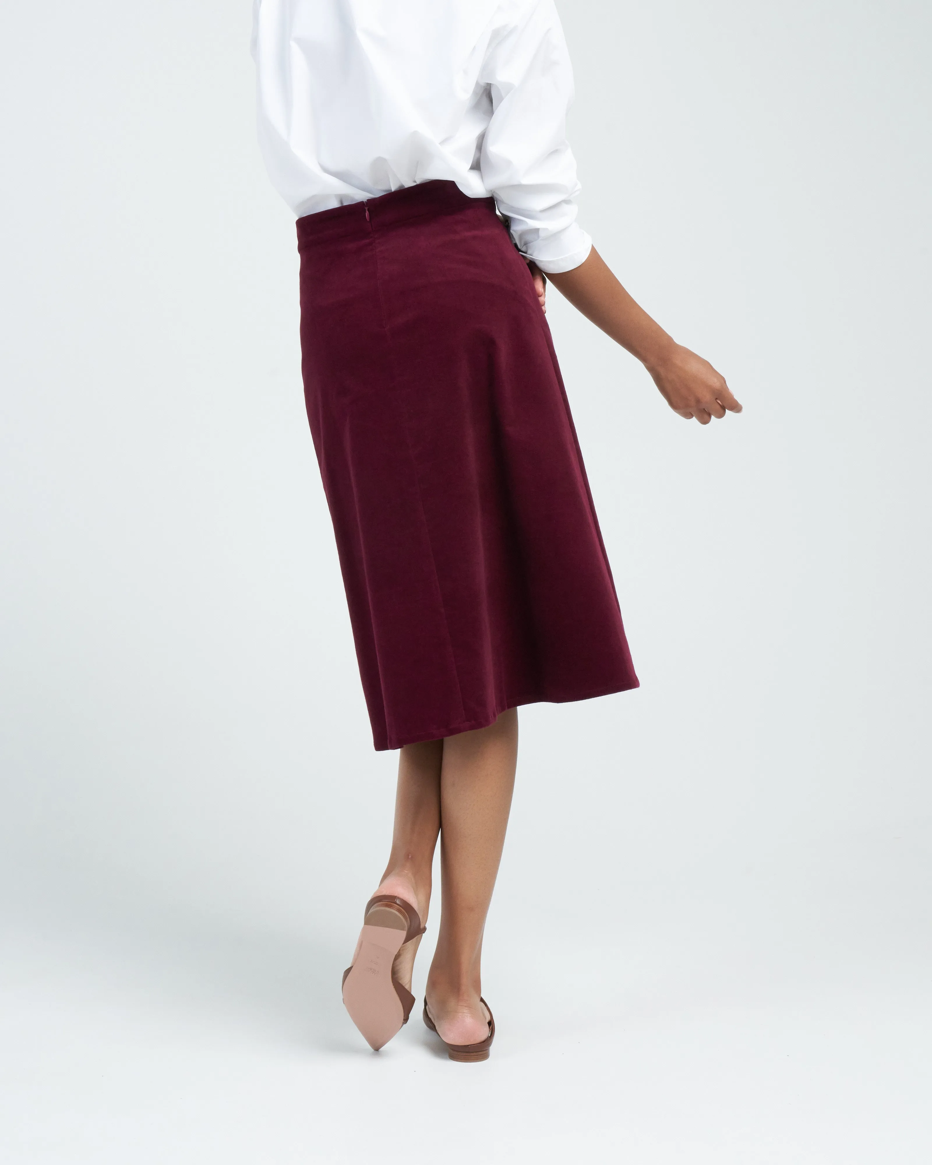 tailored skirt - raspberry bordeaux