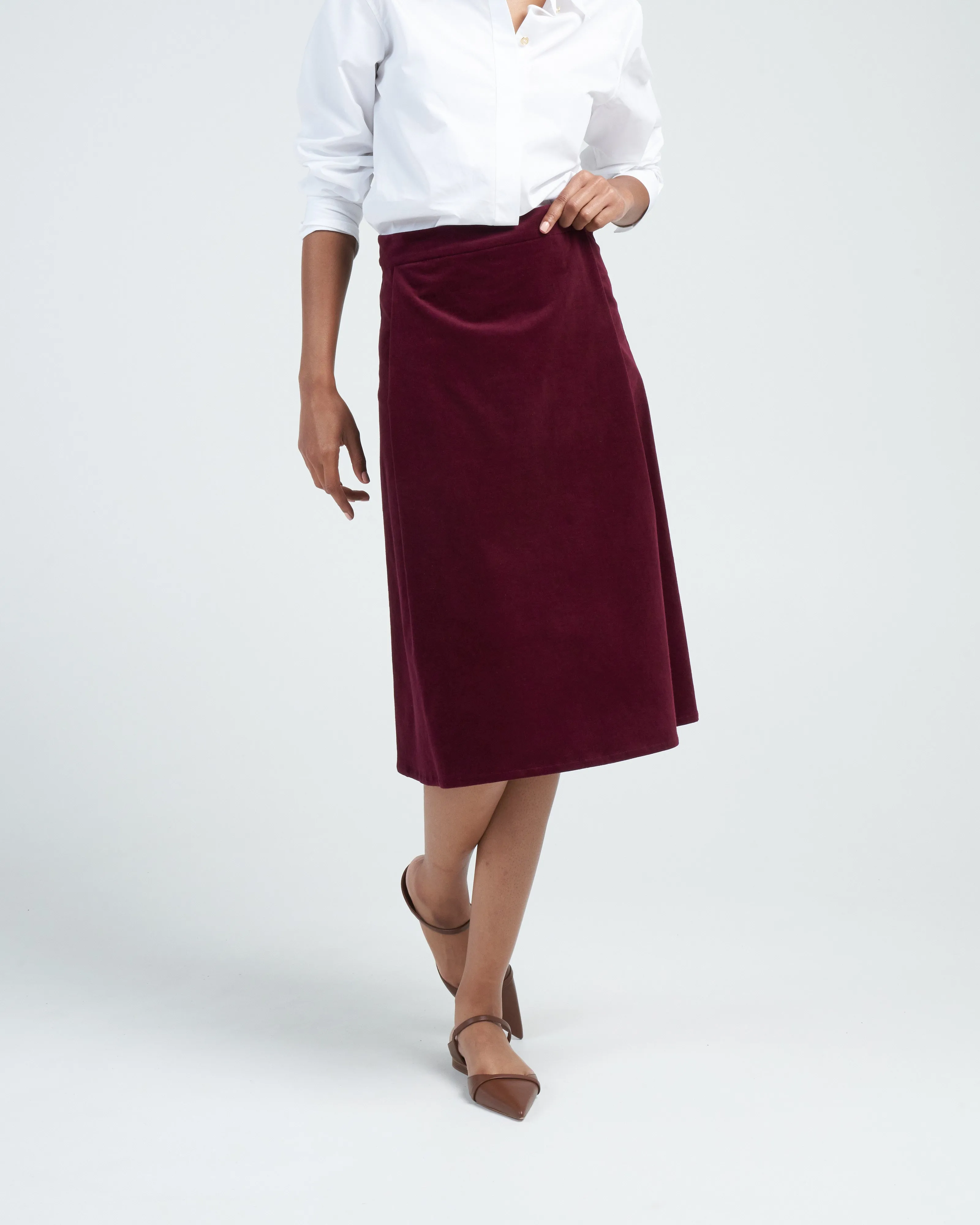 tailored skirt - raspberry bordeaux