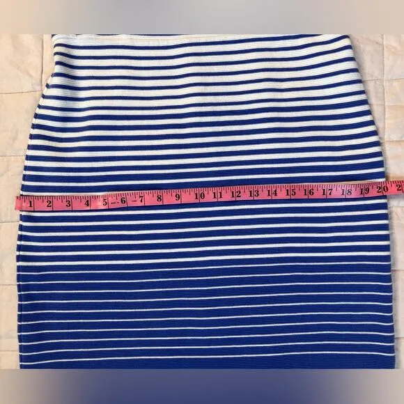 Talbots Blue &amp; White Preppy Nautical Striped Ombre Sheath Dress - 10 Petite