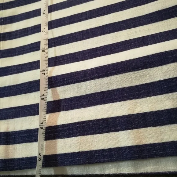 Talbots | blue and white striped pencil skirt 14P