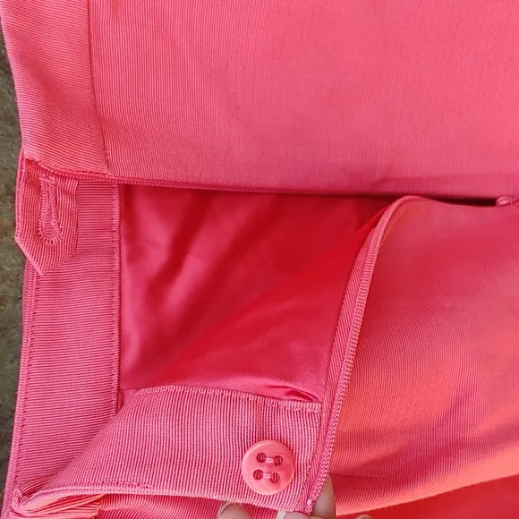 Talbots Pink Front Bow Silk Blend Pencil Skirt Size 12W (234)