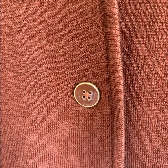 Talbots Pure Merino Wool Sweater Blazer Jacket Size Medium