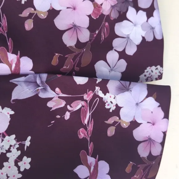 Ted Baker Floral Print High Low Pencil Skirt S