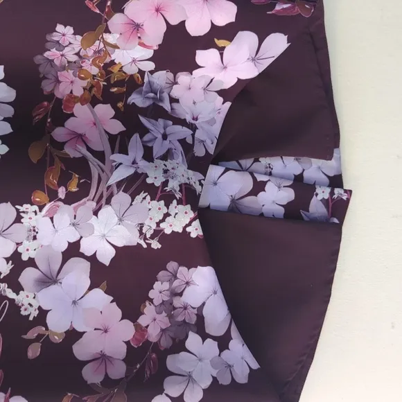 Ted Baker Floral Print High Low Pencil Skirt S