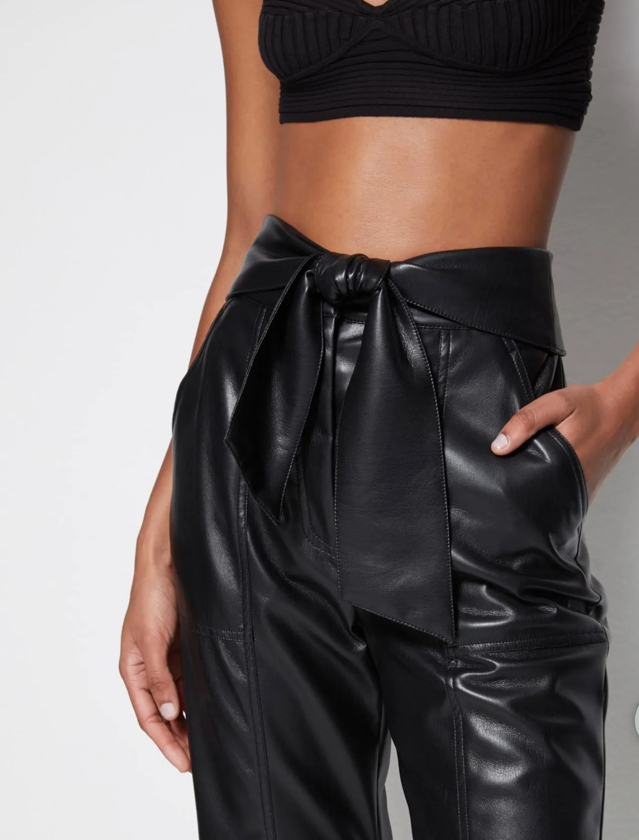 Tessa vegan leather pants