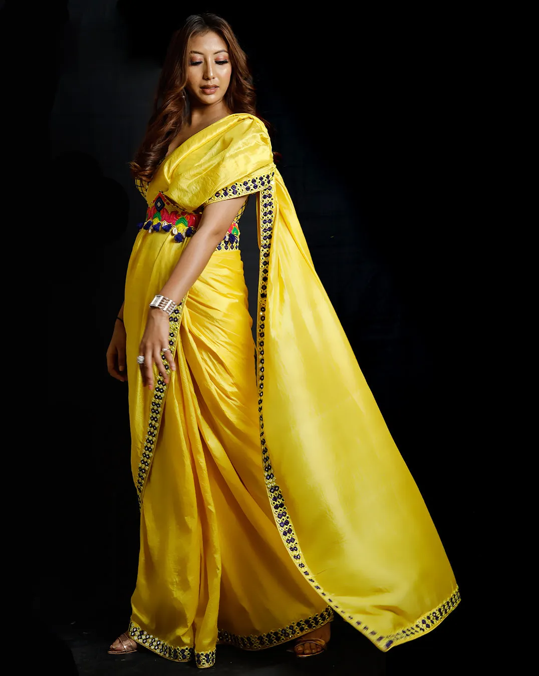 The Phoolon ki Haldi Sari
