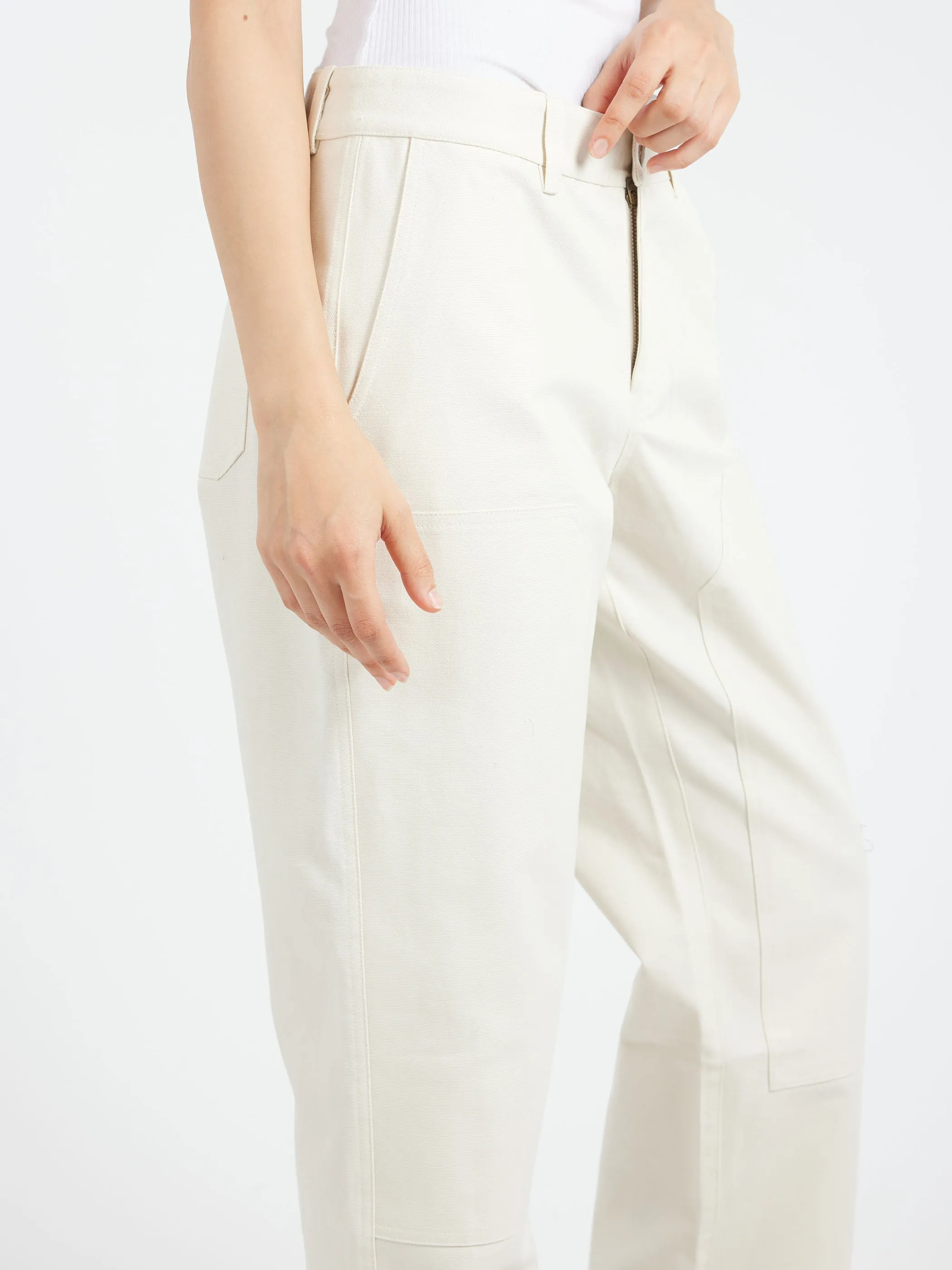 The Womens Mid-Rise Canvas Work Pant
