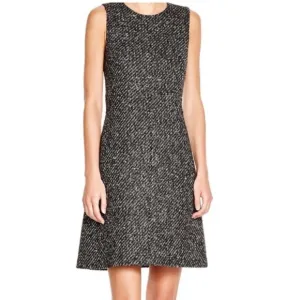 THEORY Raneid tweed A-line dress
