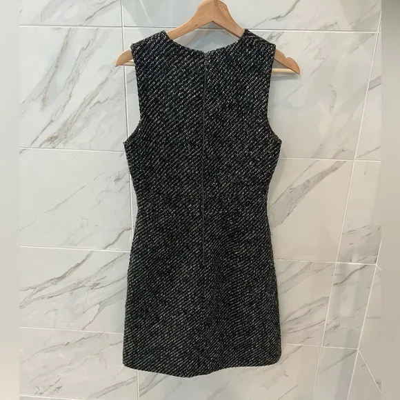 THEORY Raneid tweed A-line dress