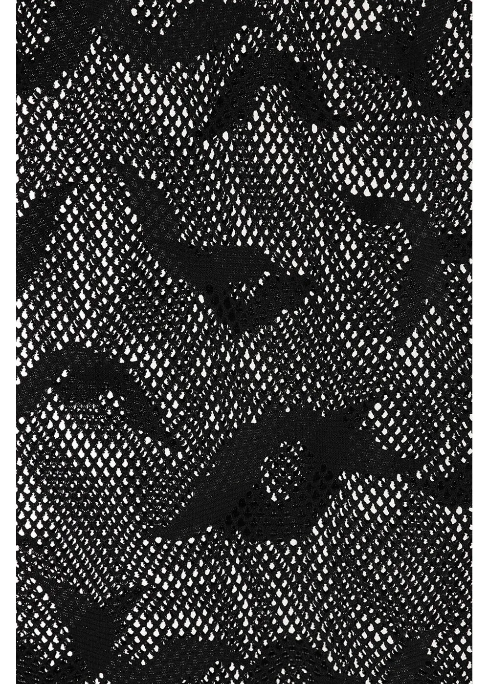 Third Identity Batcave Mesh Midi Skirt Black