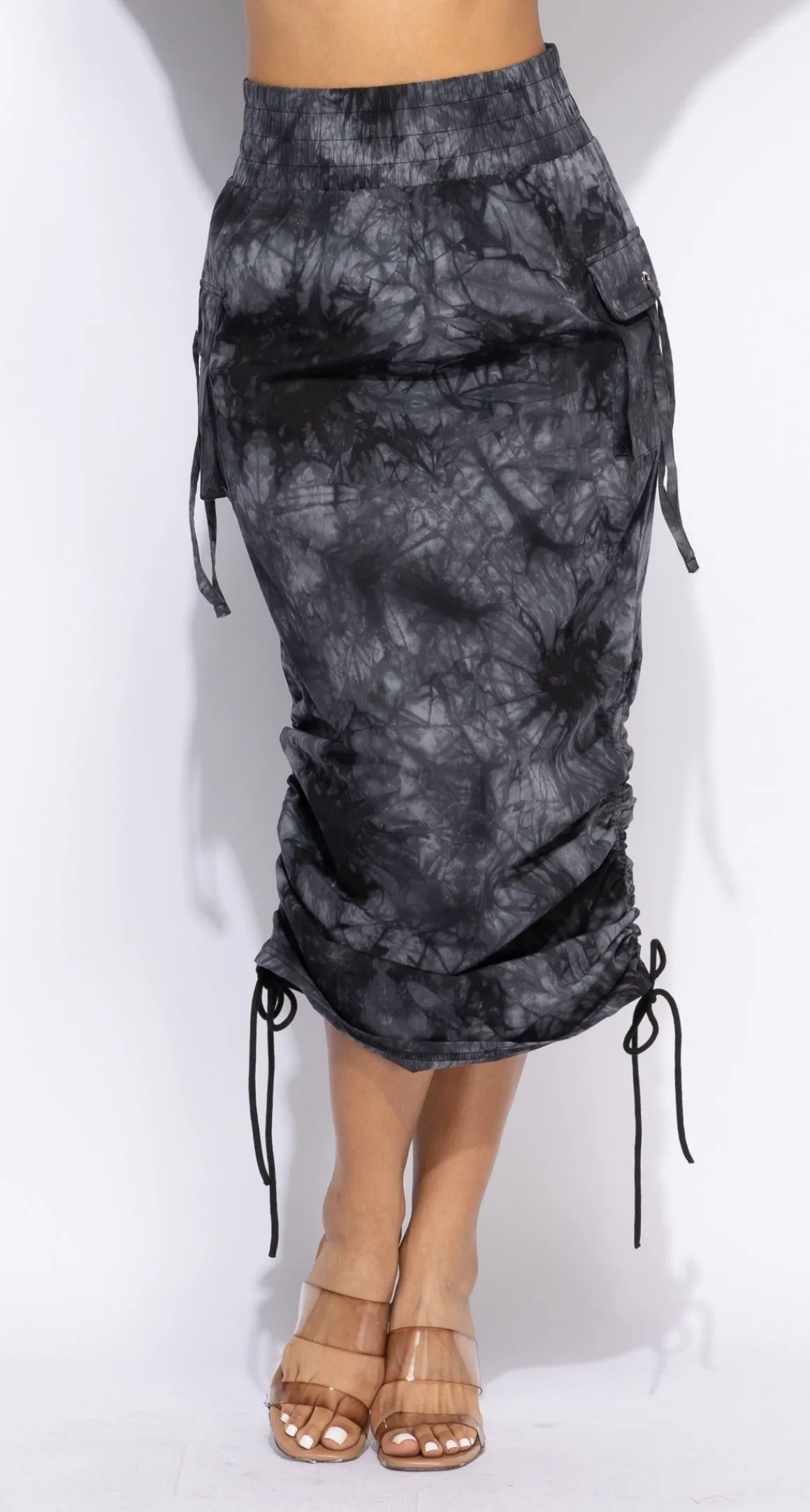 Tie Dye Cargo Skirt