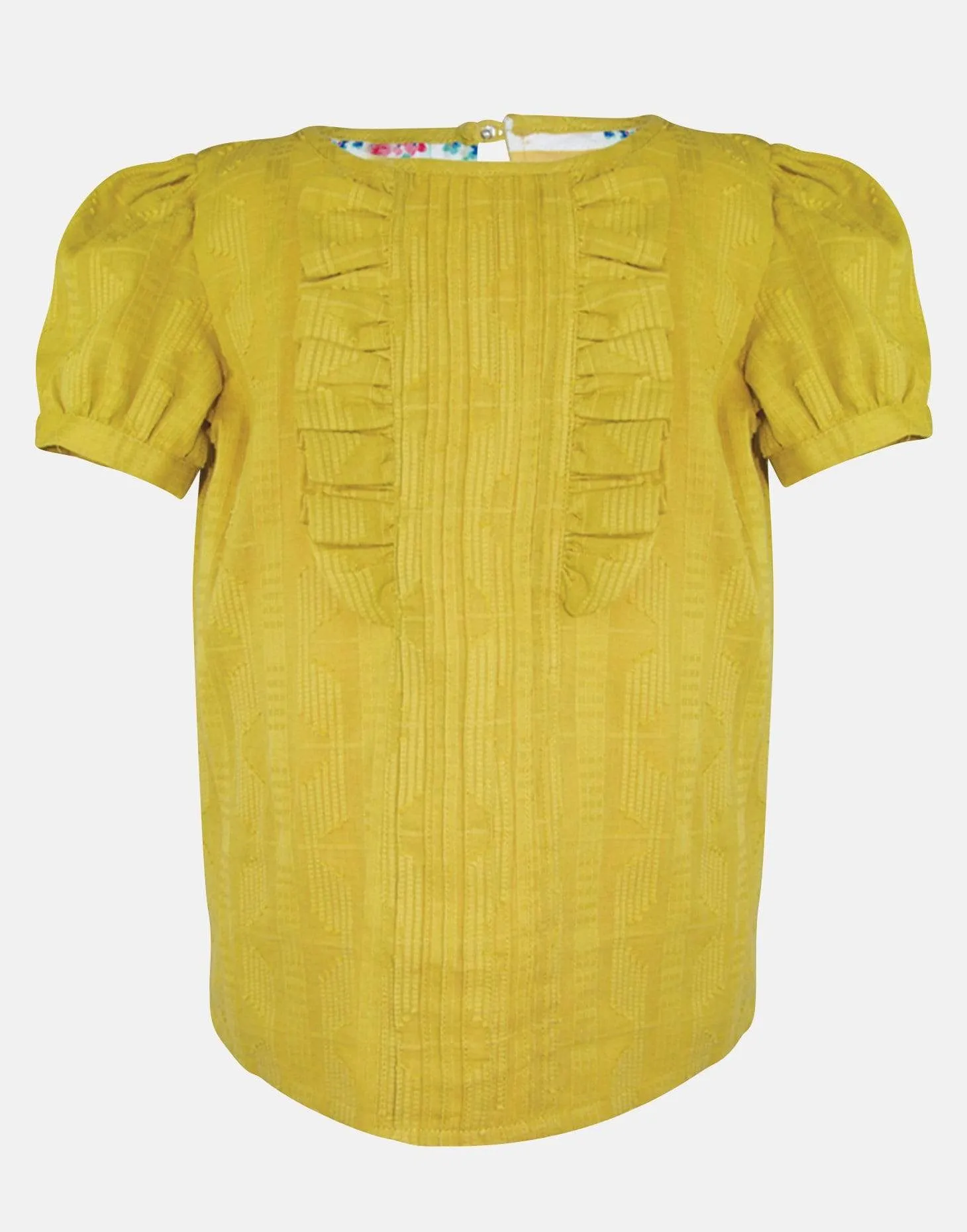 Tilly: Peridot frill blouse