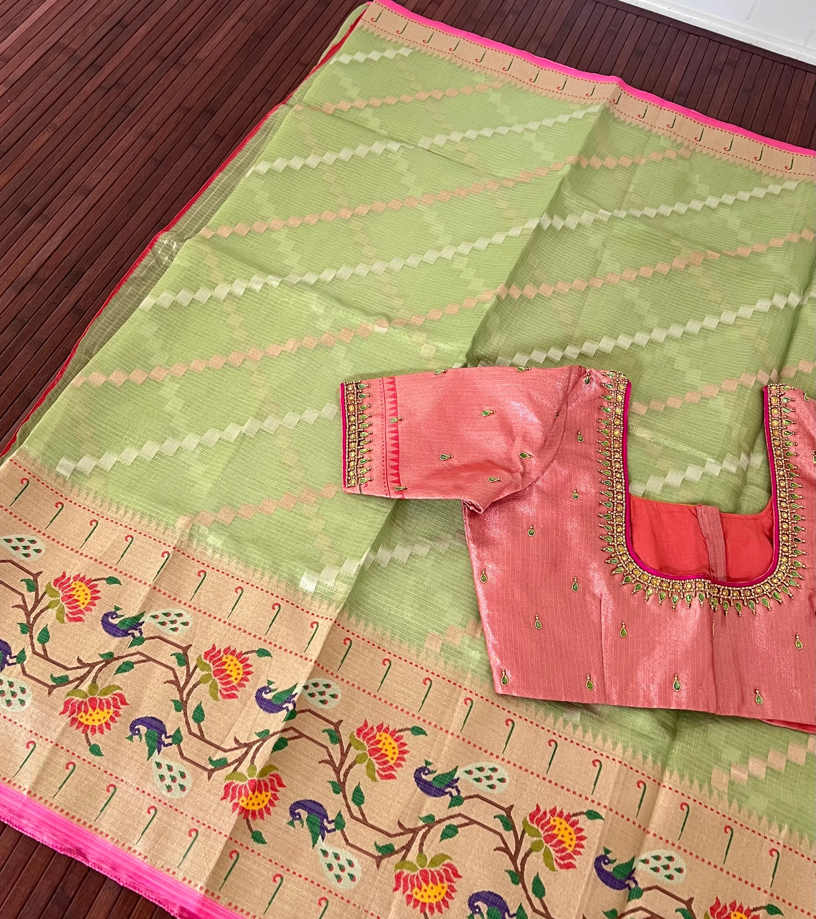 Tissue Kota silk saree