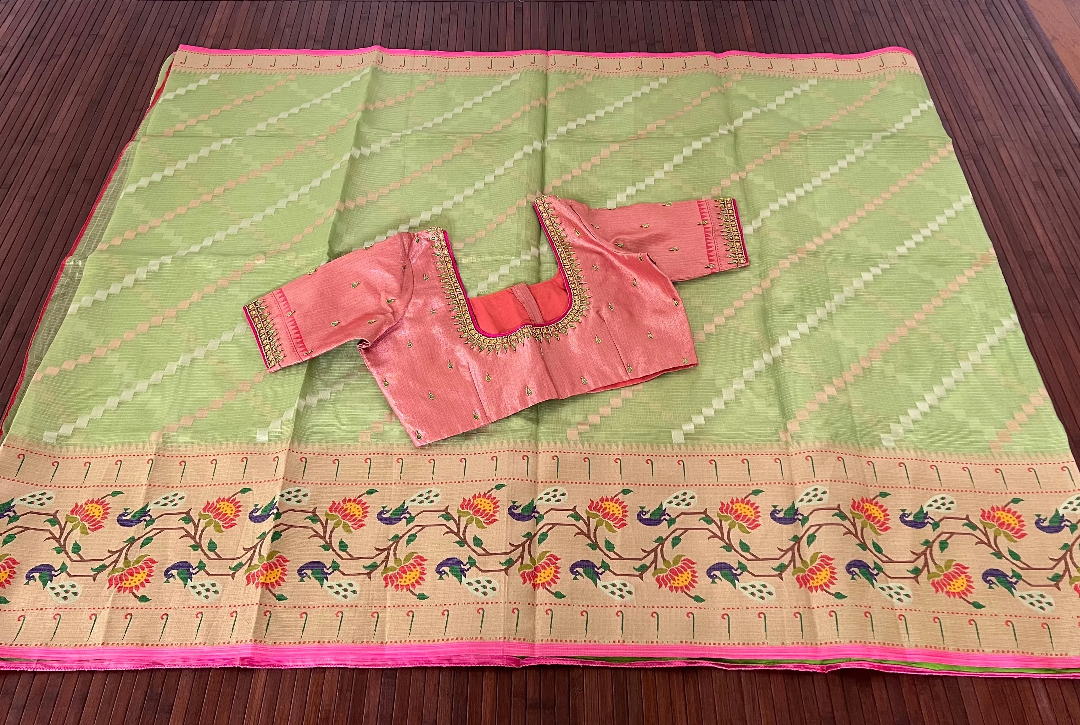 Tissue Kota silk saree