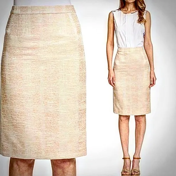 Tory Burch beige pencil skirt