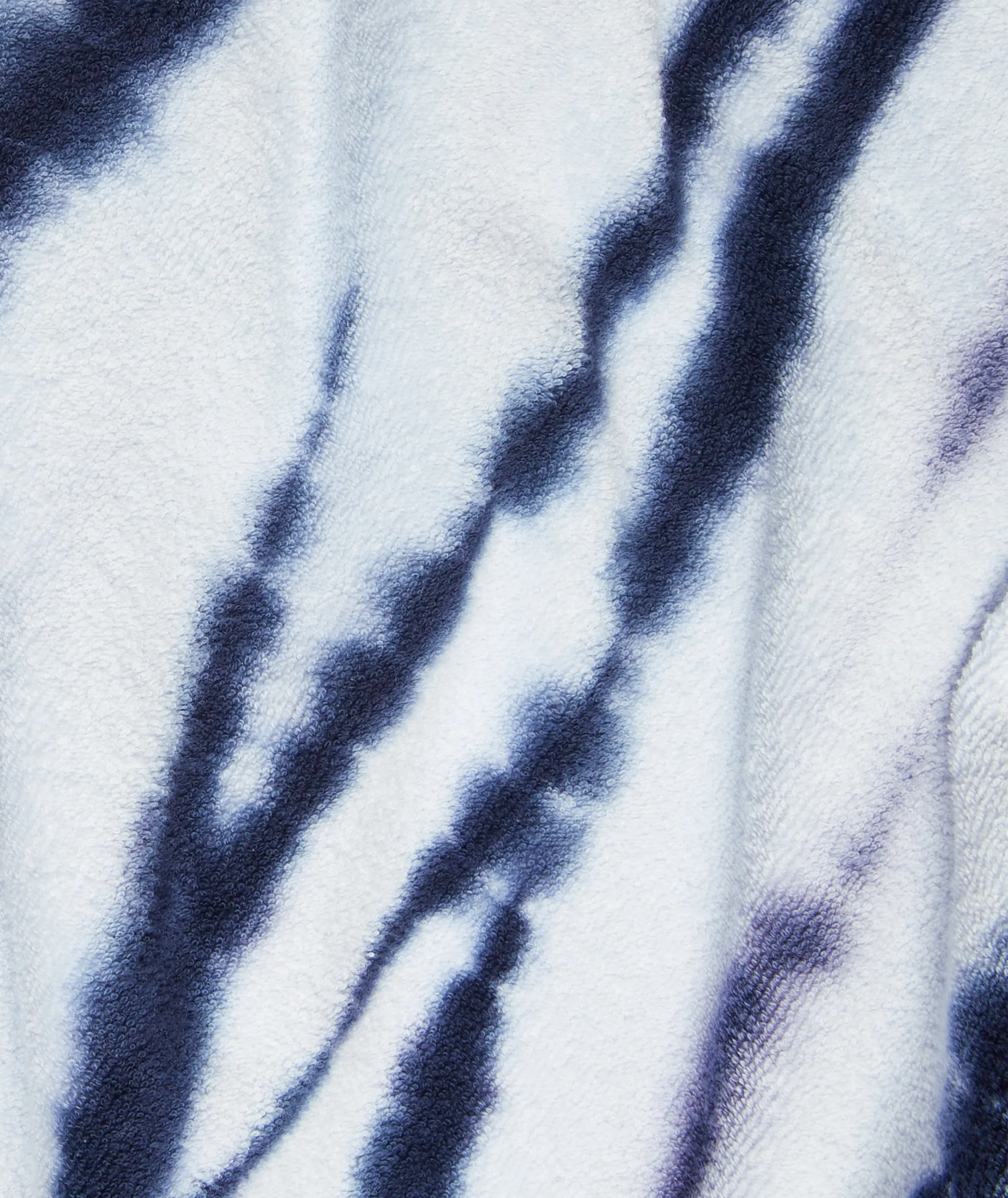 Towel Short Slim Jumpsuit Blue Tie Dye
