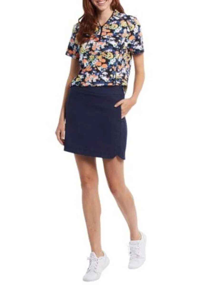 Tribal Pull On 17" Curved Hemmed Skort