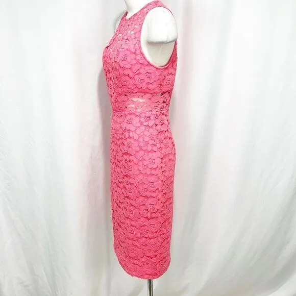 Trina Turk Philo Floral Lace Sheath Dress pink size 2