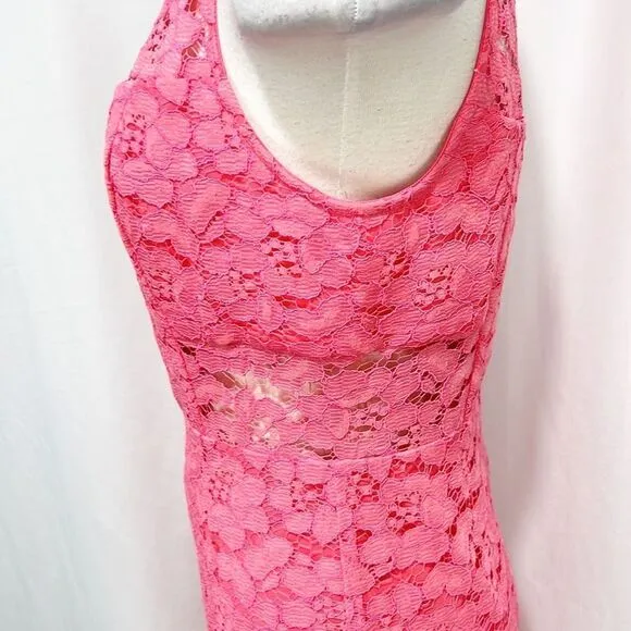 Trina Turk Philo Floral Lace Sheath Dress pink size 2