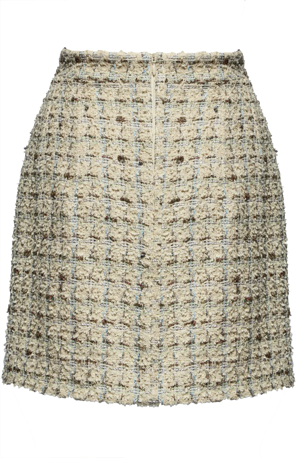 Tweed Mini Skirt with Pockets
