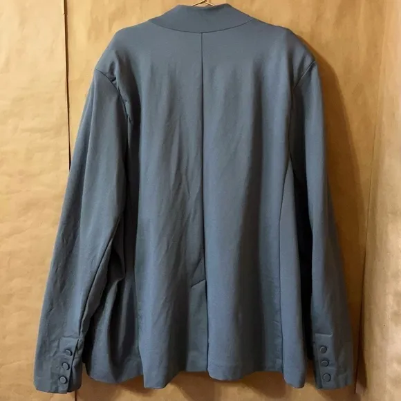 Universal Standard | NWT Smoking Jacket Blazer Stormy Weather Grey Size 3XL