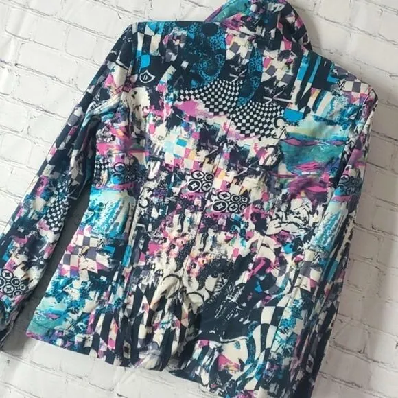 Vero Moda  Made in Italy Fun Funky Wearable Art Michelangelo Blazer Jacket🇮🇹