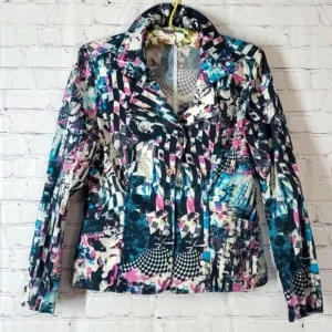 Vero Moda  Made in Italy Fun Funky Wearable Art Michelangelo Blazer Jacket🇮🇹