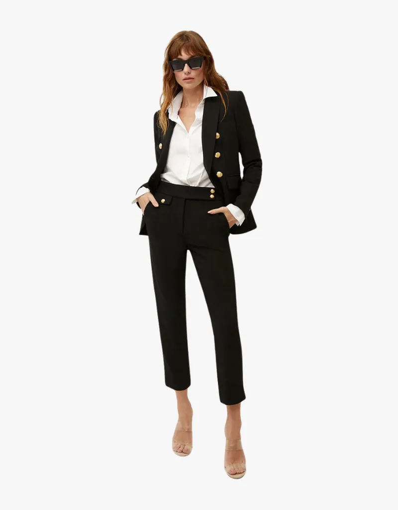 Veronica Beard Miller Dickey Jacket in Black & Gold