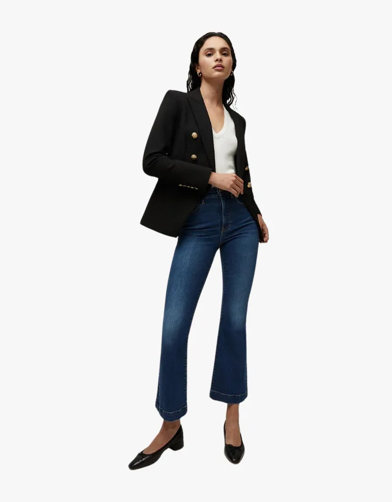 Veronica Beard Miller Dickey Jacket in Black & Gold