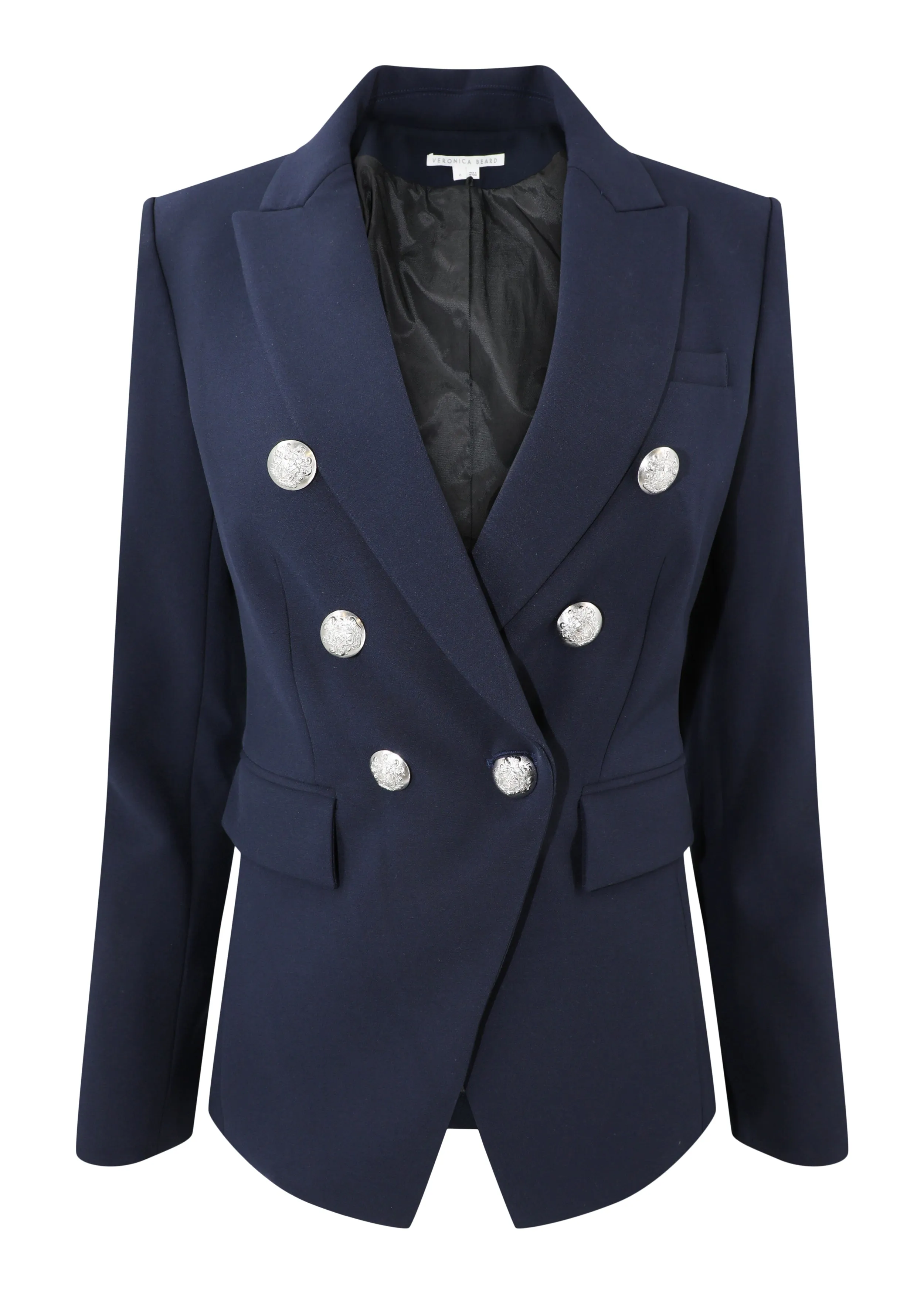 Veronica Beard Miller Dickey Jacket Silver Buttons