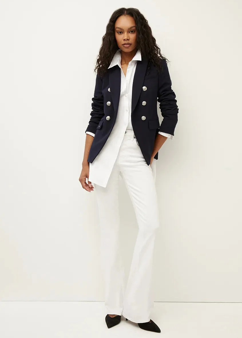 Veronica Beard Miller Dickey Jacket Silver Buttons