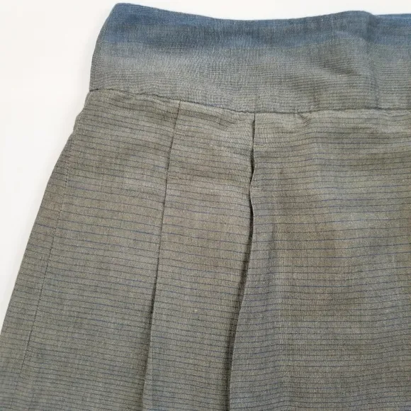 Vince gray blue ombre striped knee length A skirt