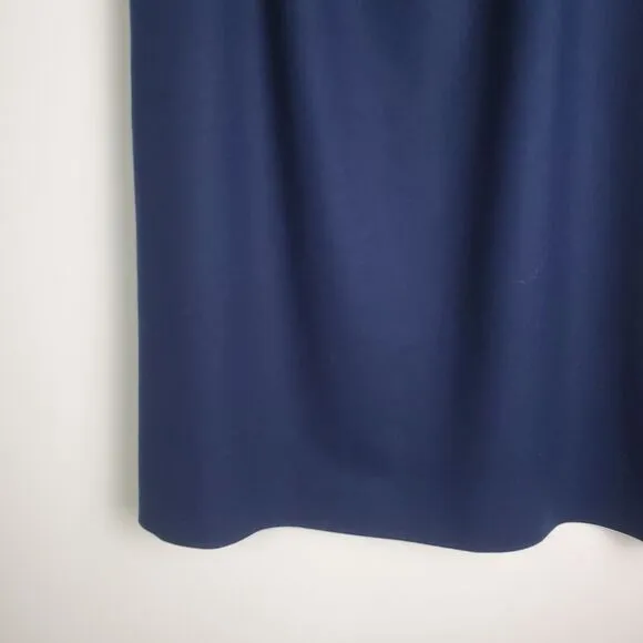 Vintage 1970s Pendleton Navy Wool Pencil Skirt