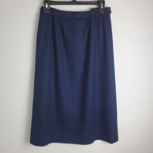 Vintage 1970s Pendleton Navy Wool Pencil Skirt