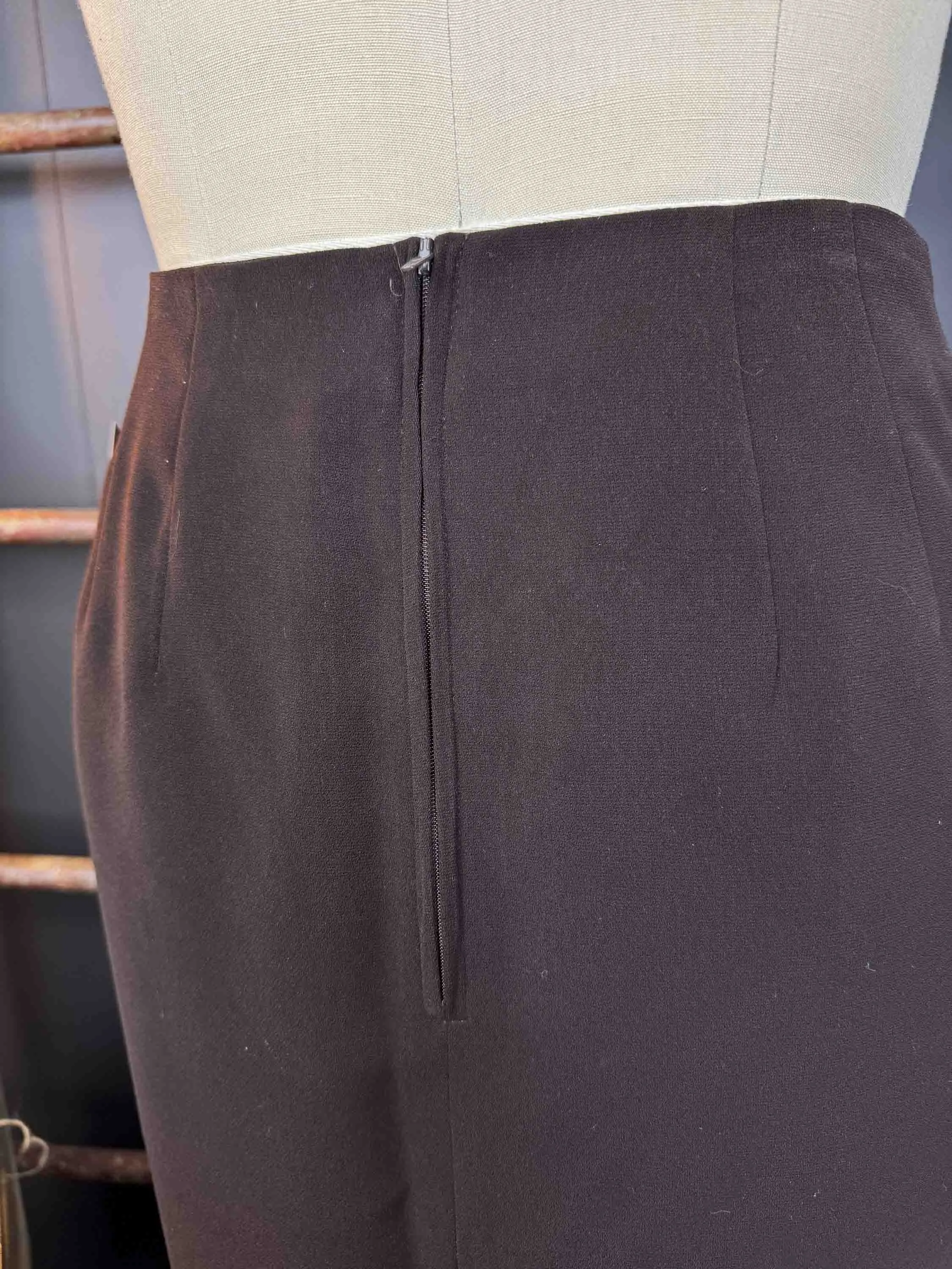 Vintage Briggs Brown Midi Pencil Skirt - Size L