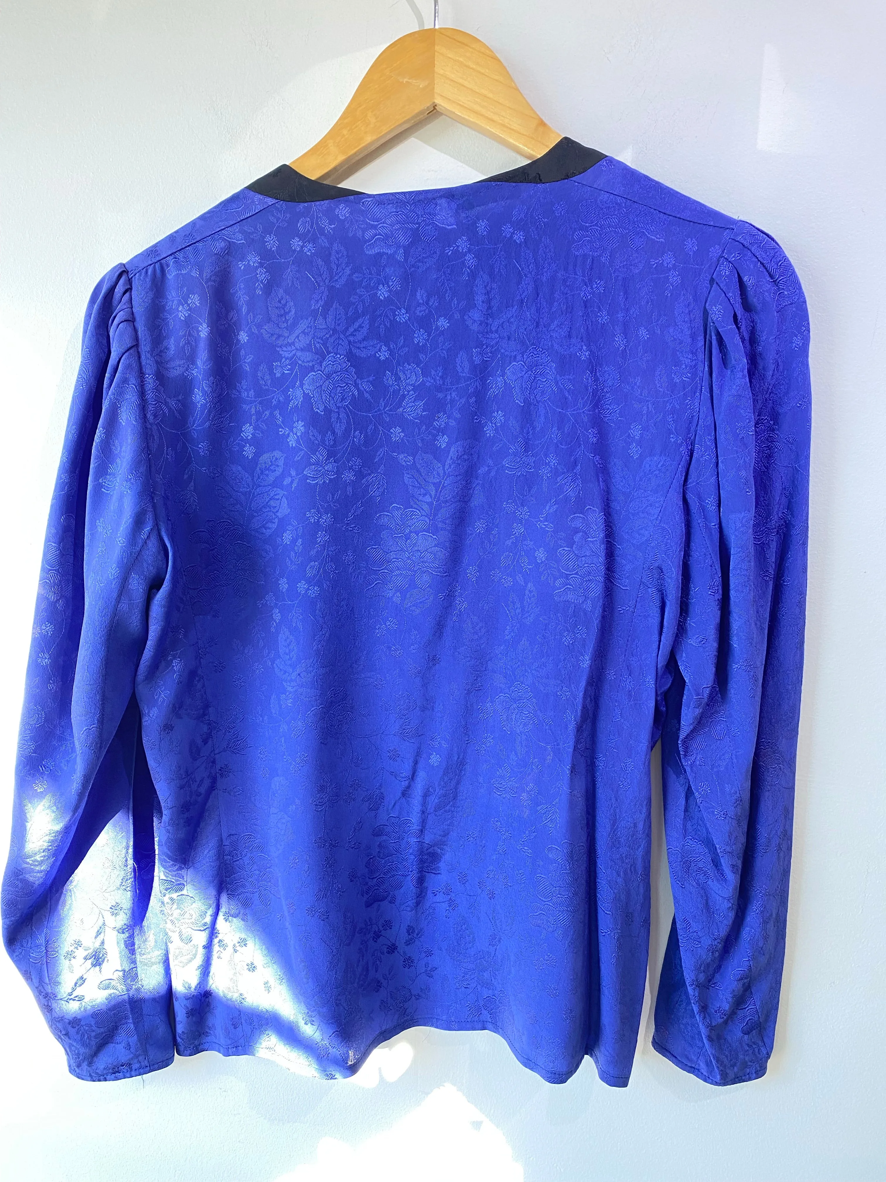 Vintage Emanuel Ungaro Purple SIlk Blouse