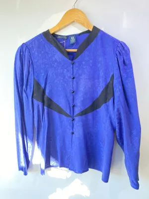 Vintage Emanuel Ungaro Purple SIlk Blouse