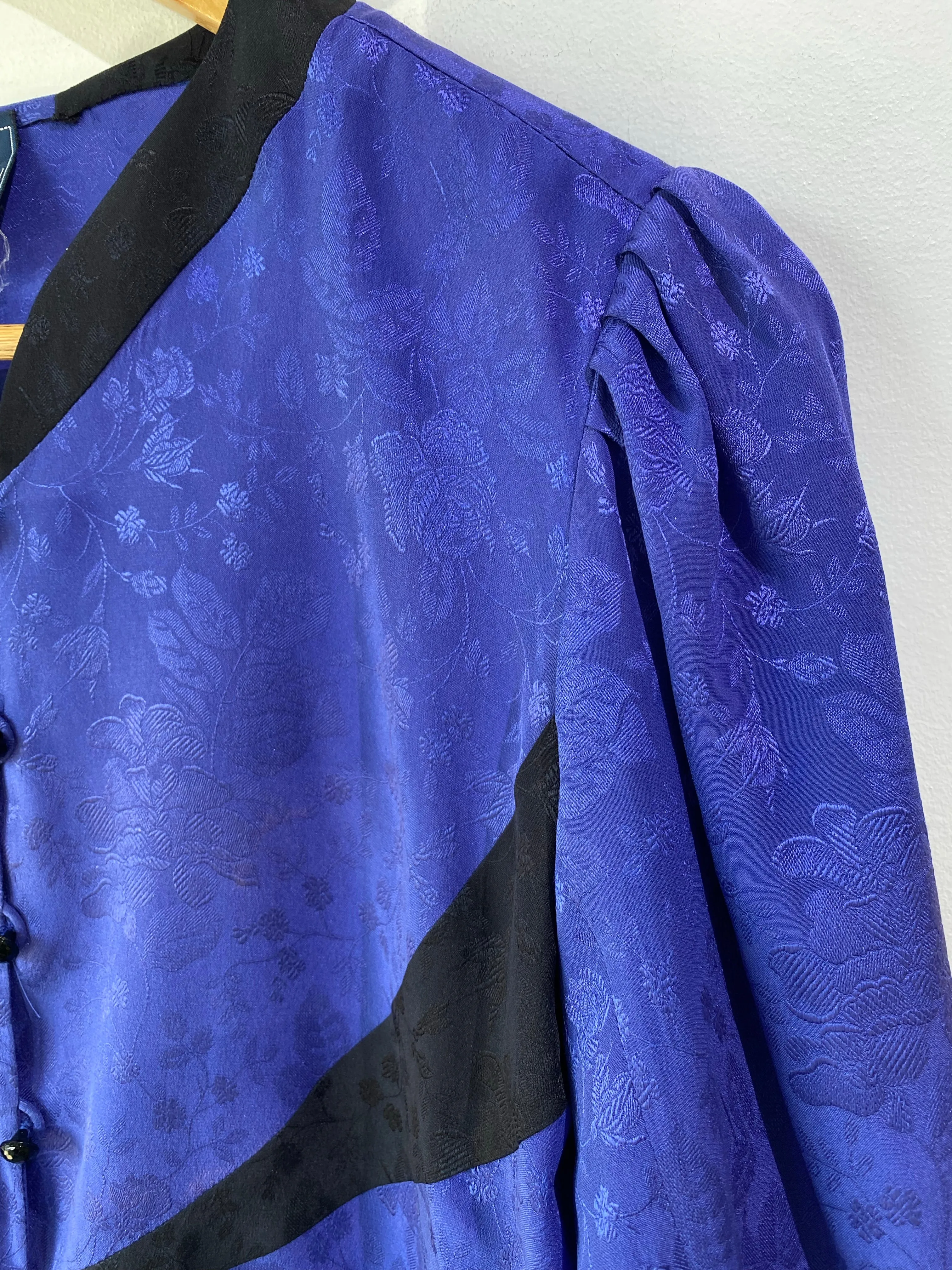 Vintage Emanuel Ungaro Purple SIlk Blouse